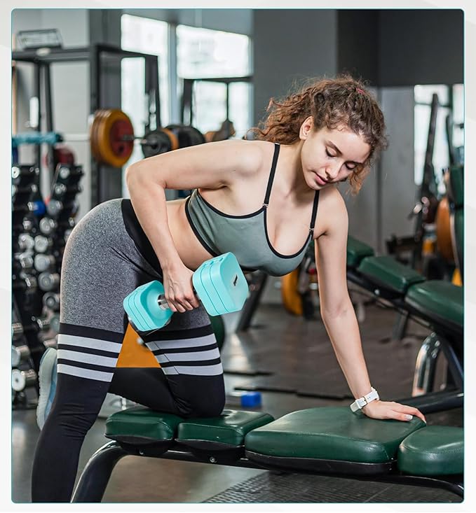 15LB 20LB 50LB Adjustable Dumbbell Set Free Weights Dumbbells Set for Women Men Hand Weights Sets Adjust Dumbbell Weight Sets for Home Gym Exercise Workout Strength Training Equipments