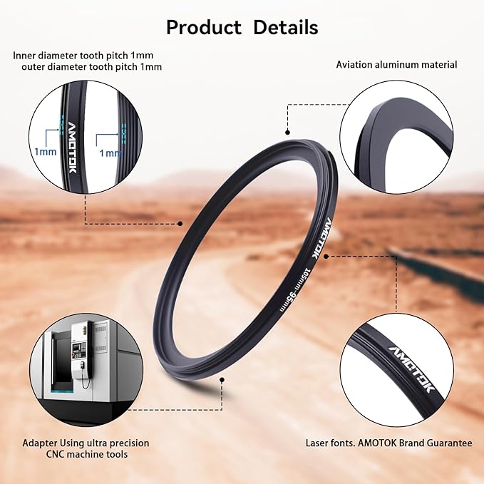 105mm Lens to 95mm Camera Lens Adapter,105mm to 95mm Filter Step-Down Ring Adapter Ring,Compatible All 95mm Filter Accessory