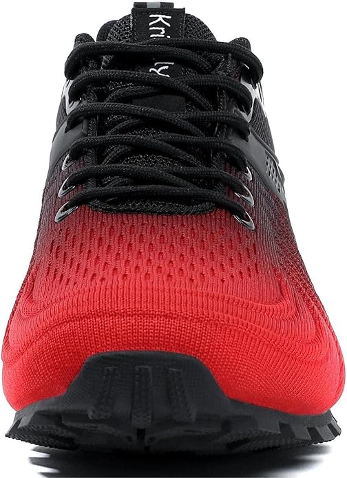 Kricely Men's Walking Shoes Breathable Lightweight Fashion Sneakers Non Slip Sport Gym Jogging Trail Running Shoes