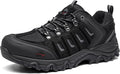 NORTIV 8 Men's Waterproof Hiking Shoes Leather Low-Top Hiking Shoes for Outdoor Trailing Trekking Camping Walking Quest