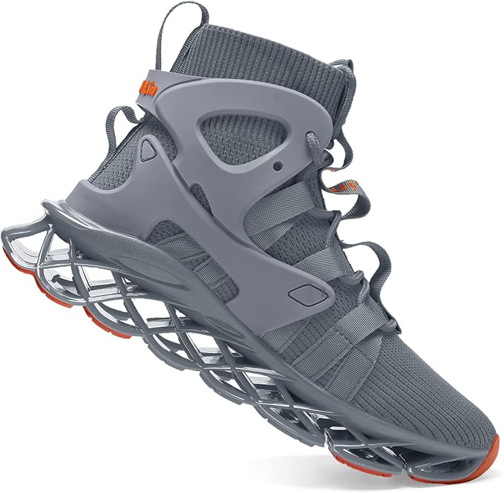 Hello MrLin Men's Running Shoes Non Slip Athletic Tennis Walking Blade Type Sneakers Hip Hop