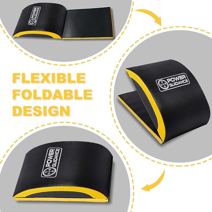 POWER GUIDANCE Ab Exercise Mat - Sit Up Pad - Abdominal & Core Trainer Mat for Full Range of Motion Ab Workouts