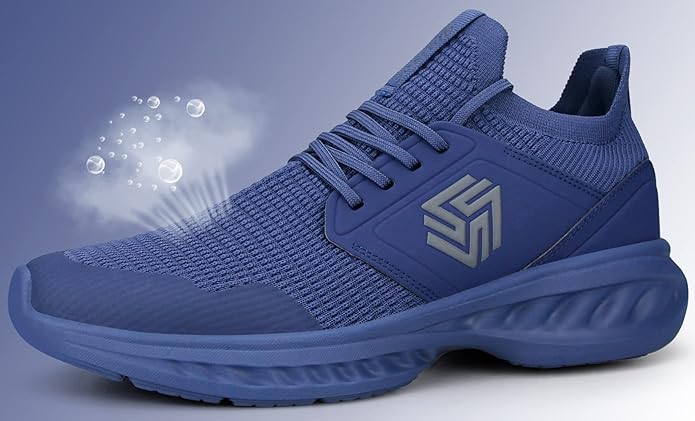 Mens Slip On Walking Shoes Non Slip Running Shoes Breathable Workout Shoes Lightweight Gym Sneakers