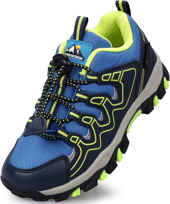 Kids Boys Running Shoes Waterproof Non-Slip Breathable Low-Top Outdoor Hiking Walking Sneakers (Little/Big Kids)