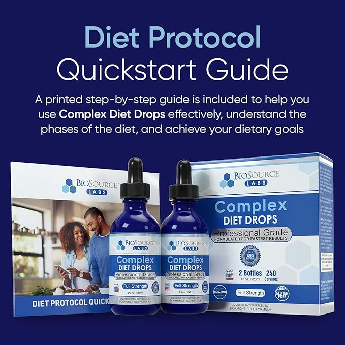 Complex Diet Drops – Best Natural Drops for Men and Women (2 Bottle Pack) - 60 Day Supply