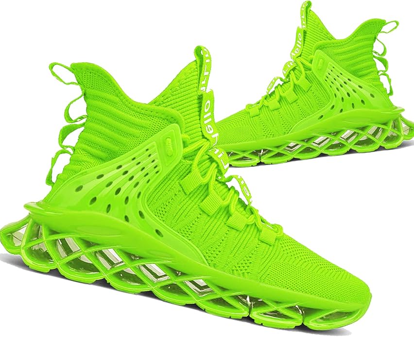 Hello MrLin Men's Running Shoes Non Slip Athletic Tennis Walking Blade Type Sneakers Hip Hop