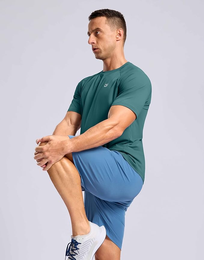 G Gradual Men's Workout Athletic T-Shirts Moisture Wicking Cooling Running Shirts Short Sleeve Performance Tee for Gym Tennis