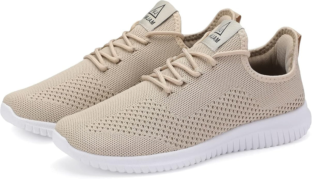 VAMJAM Men's Running Shoes Ultra Lightweight Breathable Walking Shoes Non Slip Athletic Fashion Sneakers Mesh Workout Casual Sports Shoes