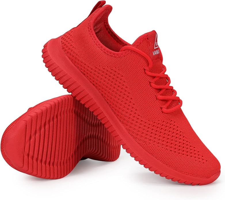VAMJAM Men's Running Shoes Ultra Lightweight Breathable Walking Shoes Non Slip Athletic Fashion Sneakers Mesh Workout Casual Sports Shoes
