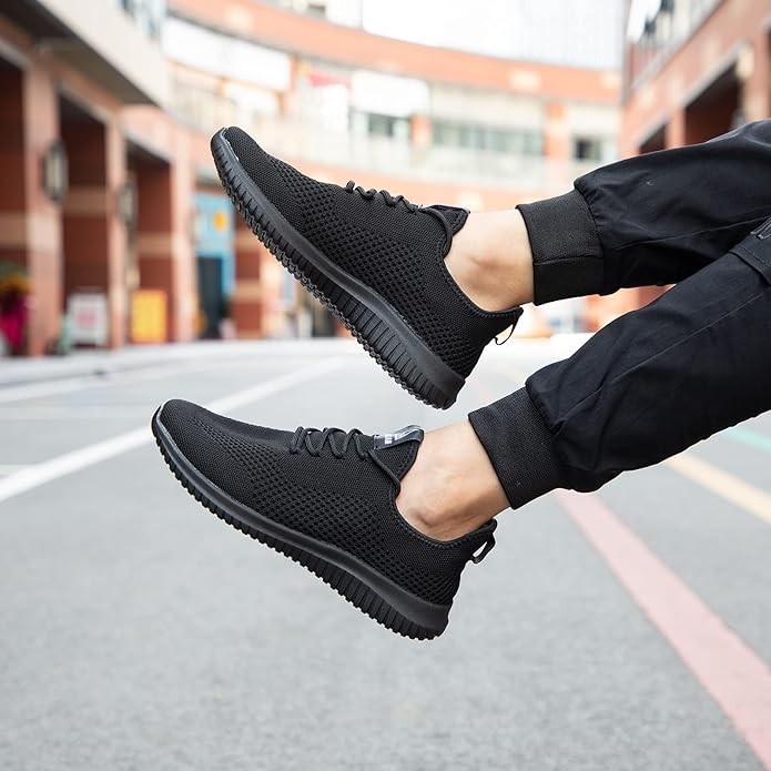 VAMJAM Men's Running Shoes Ultra Lightweight Breathable Walking Shoes Non Slip Athletic Fashion Sneakers Mesh Workout Casual Sports Shoes