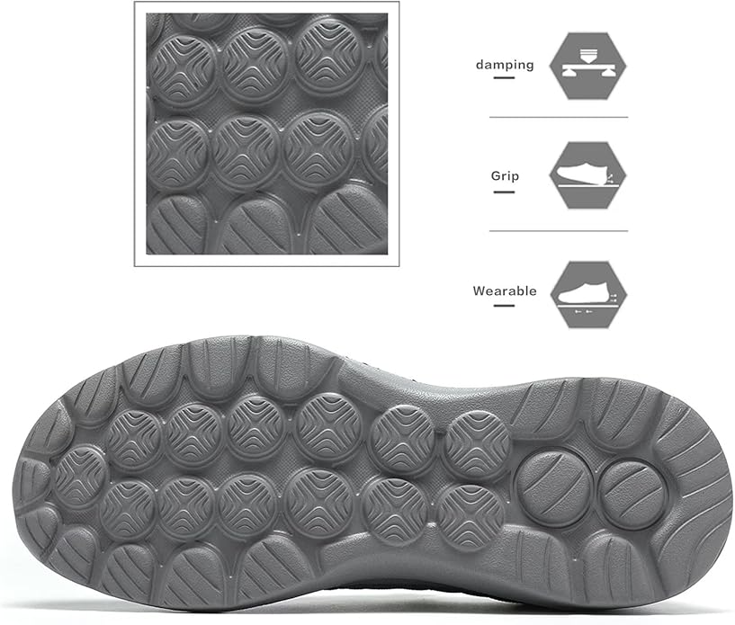 Mens Walking Shoes Lightweight Breathe Mesh Running Shoes Slip On Fashion Tennis Sneakers Comfort Gym Workout Zapatos de Hombre
