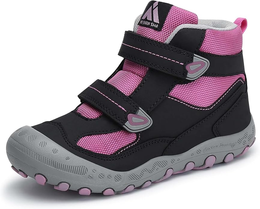 Mishansha Kids Water Resistant Hiking Boots, Boys Girls Anti Collision Anti-Skid Athletic Outdoor Adventure Trekking Shoes