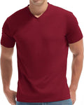 VEIISAR Premium V Neck T Shirts for Men - Modern Fitted Tees Vneck Undershirts