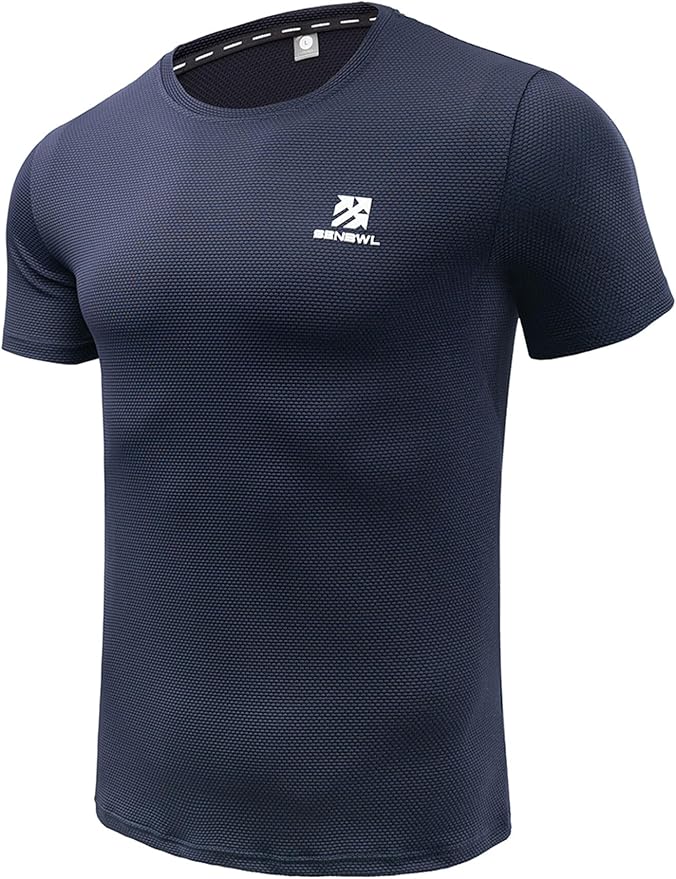 Moisture Wicking Quick Dry Soft Pickleball Workout Hiking Camping Running Shirts for Men Outdoor Sports