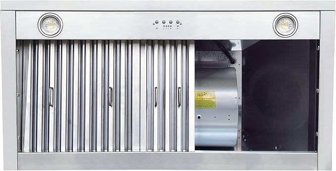 CT Copper Tailor Sloped Copper Vent Hood Island Mount,30'' W,39''H, 610 CFM Exhaust Fan,Stainless Steel Vent,LED Light,Dishwasher-Safe Baffle Filters,VH8TR1