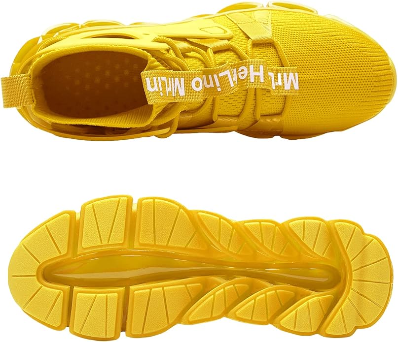 Hello MrLin Men's Running Shoes Non Slip Athletic Tennis Walking Blade Type Sneakers Hip Hop