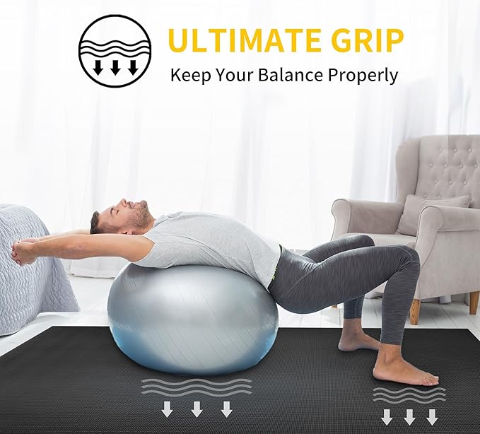 CAMBIVO Yoga Mat for Women and Men, Extra Long and Wide Exercise Mat(72"x48"/84"x30"), Large Non Slip Workout Mat for Yoga, Pilates, Fitness, Barefoot Workouts, Home Gym Studio