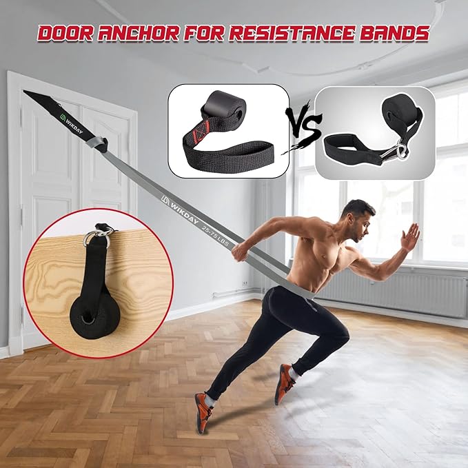 Resistance Bands, Pull Up Bands, Workout Bands for Exercise, Thick Heavy Resistance Band Set with Door Anchor, Elastic Bands for Body Stretching, Crossfit Training at Home/Gym Men & Women Women