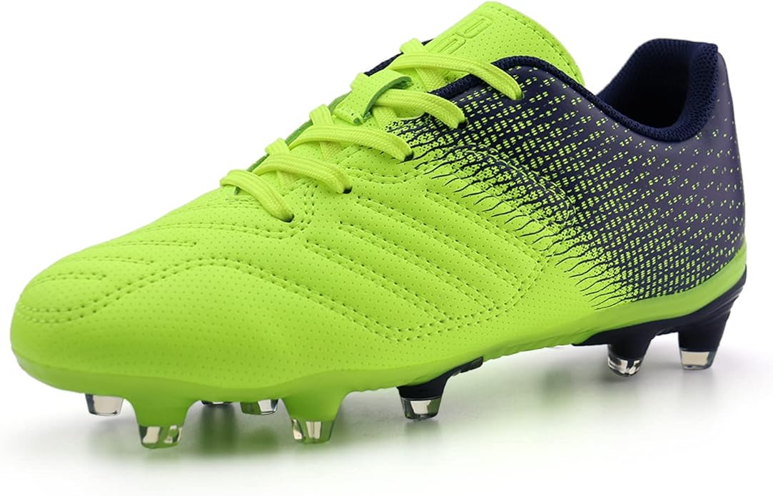 brooman Kids Soccer Cleats Boys Girls Athletic Outdoor Football Shoes