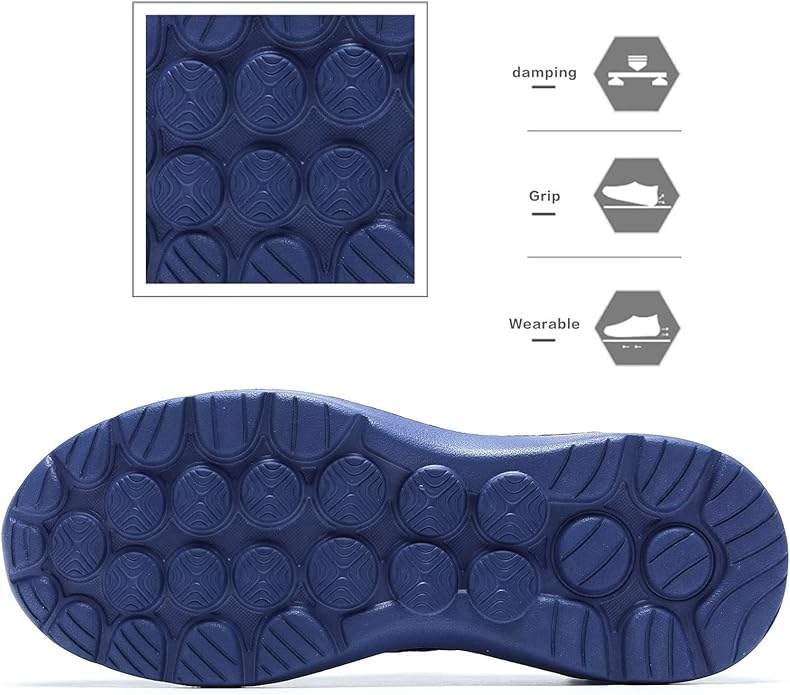 Mens Walking Shoes Lightweight Breathe Mesh Running Shoes Slip On Fashion Tennis Sneakers Comfort Gym Workout Zapatos de Hombre