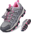Boys Girls Hiking Trail Shoes Waterproof Slip Resistant Outdoor Trekking Walking Running Sneakers(Little/Big Kids)