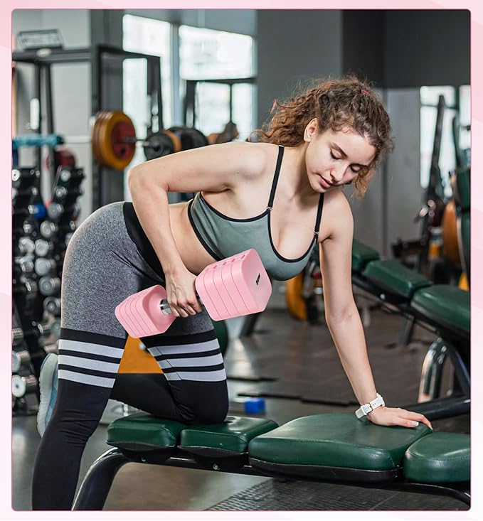 15LB 20LB 50LB Adjustable Dumbbell Set Free Weights Dumbbells Set for Women Men Hand Weights Sets Adjust Dumbbell Weight Sets for Home Gym Exercise Workout Strength Training Equipments