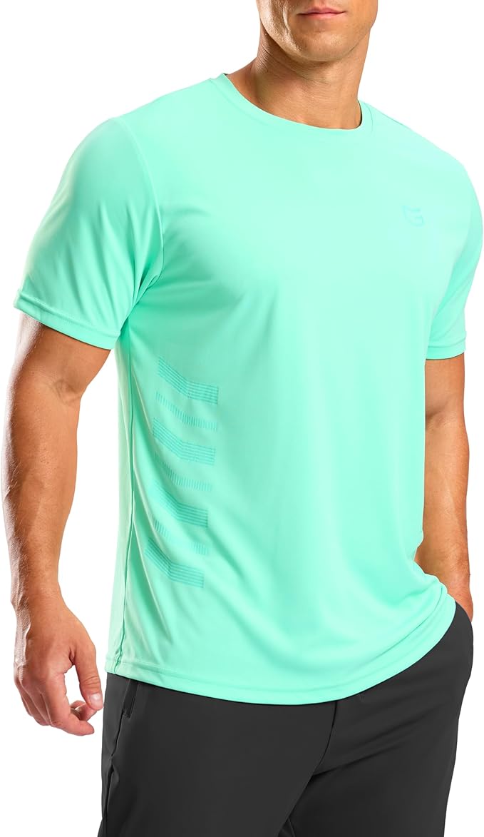 G Gradual Men's Workout Shirts Quick Dry Athletic Running T-Shirts Lightweight Moisture Wicking Short Sleeve Sports Gym Tops
