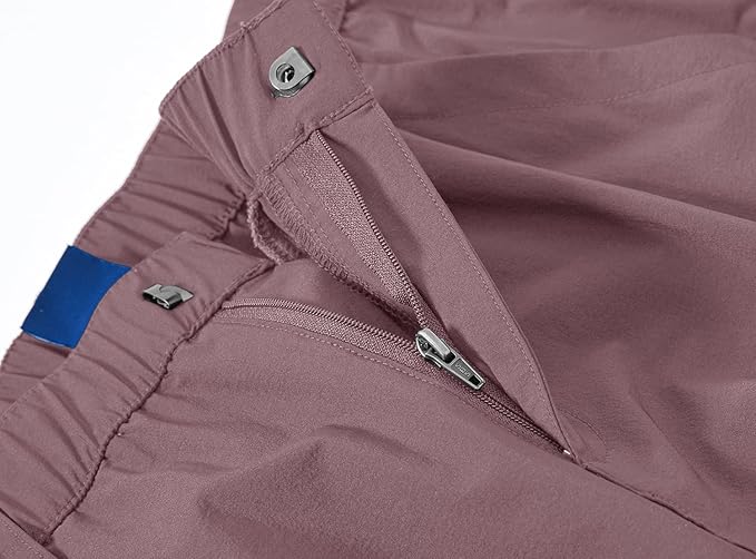 YSENTO Women's Hiking Pants Lightweight Stretch Quick Drying UPF 50 Camping Travel Work Cargo Pants 6 Pockets