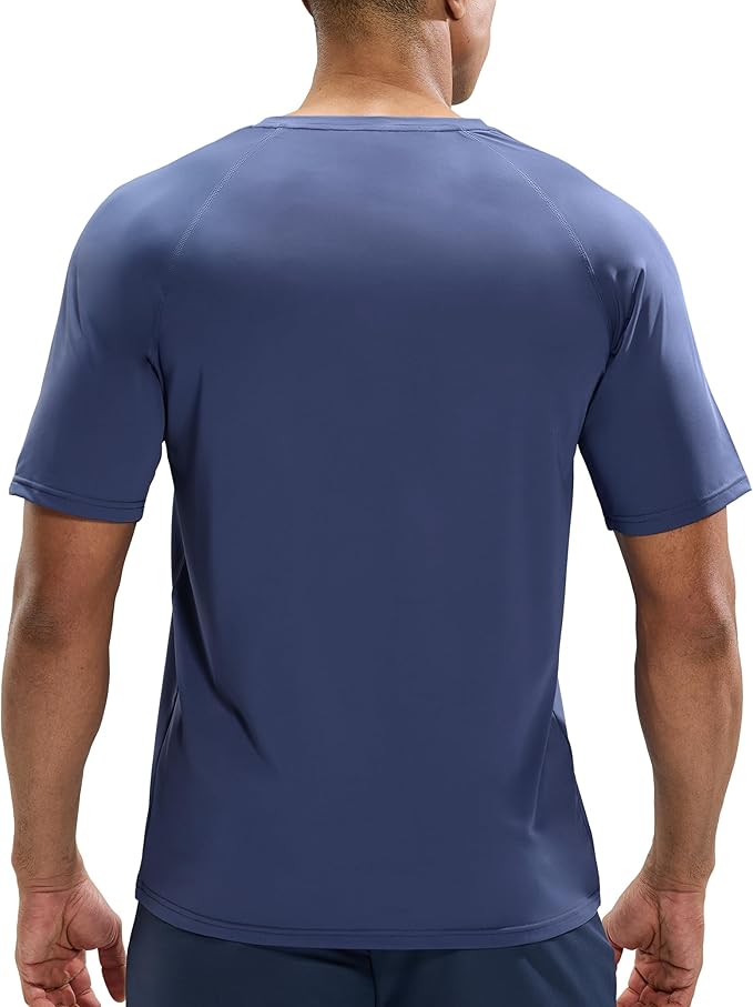 MIER Men's Dry Fit Workout T-Shirts Athletic Running Tee Short Sleeve Crew Neck Gym Tops, Polyester, Moisture Wicking