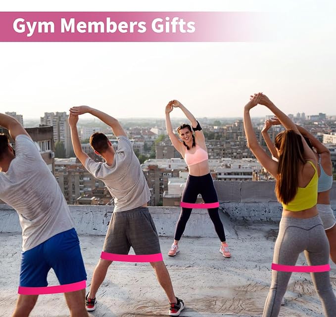100 PCS Bulk Resistance Bands, Loop Exercise Bands Set for Gym Members Sports Class Students Gift, 5 Pieces Each Set with Storage Bag, Fitness Bands for Outdoor Home Gym Yoga Pilates