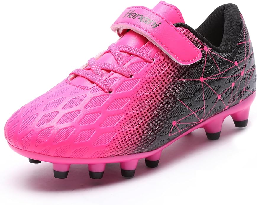 Hanani Boys Soccer Cleats Kids Girls FG/AG Soccer Athletics Sport Shoes Training Shoes Running Shoes Teenager Indoor Outdoor Football Shoes Sneakers for Unisex