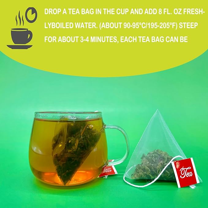 Samcci - Mugwort Tea Bag, 50 Teabags - 100% Natural Dried Mugwort leaves - No Sugar, No Caffeine, No Gluten, Vegan - Rich In Antioxidants