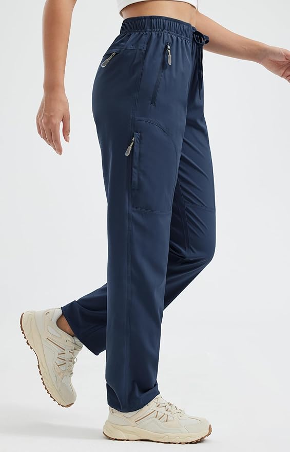 Libin Women's Hiking Pants Lightweight Quick Dry Cargo Pants Casual Safari Work Travel Clothes Petite/Regular/Tall