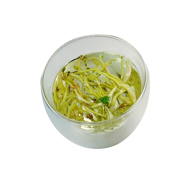 Greenhilltea traditional health herbs, Premium Honeysuckle buds, honey suckle tea NO GMO, NO Additives, Caffeine free dried herbal tea 5 OZ