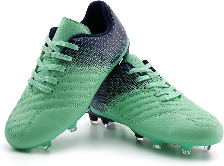 brooman Kids Soccer Cleats Boys Girls Athletic Outdoor Football Shoes