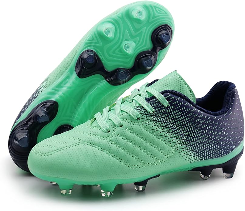brooman Kids Soccer Cleats Boys Girls Athletic Outdoor Football Shoes