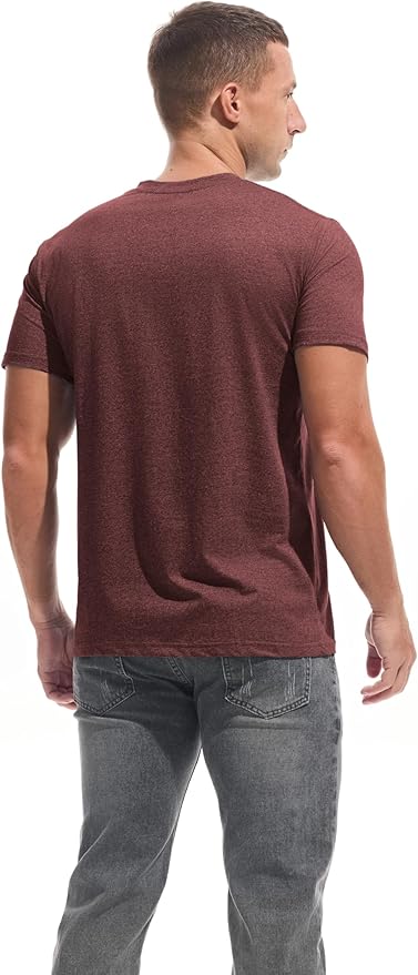 VEIISAR Premium V Neck T Shirts for Men - Modern Fitted Tees Vneck Undershirts