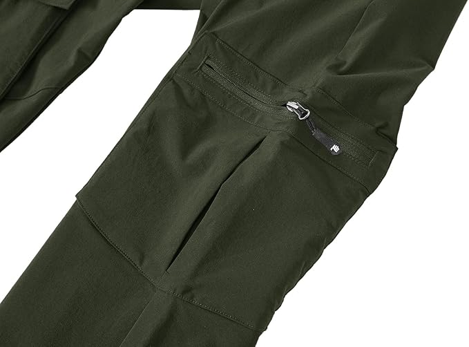 YSENTO Women's Hiking Pants Lightweight Stretch Quick Drying UPF 50 Camping Travel Work Cargo Pants 6 Pockets