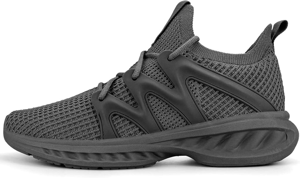 Pujcs Men's Slip on Walking Shoes Lightweight Breathable Non Slip Running Shoes Athletic Gym Tennis Shoes Sneakers for Men
