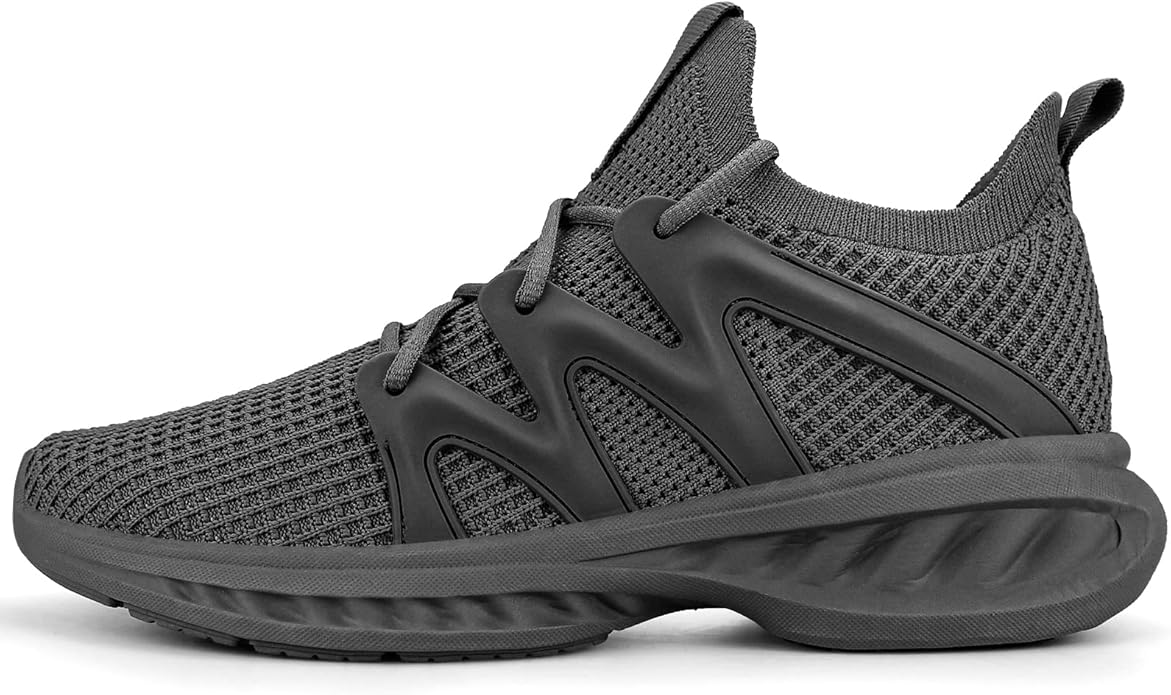 Pujcs Men's Slip on Walking Shoes Lightweight Breathable Non Slip Running Shoes Athletic Gym Tennis Shoes Sneakers for Men