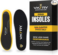 VKTRY Gold for Non-Cleated Shoes - Carbon Fiber Performance Insoles - Customized Athletic Inserts for Sports Basketball Volleyball Running & More | Shock Absorption US M10.5-11, W12.5-13, >220lbs