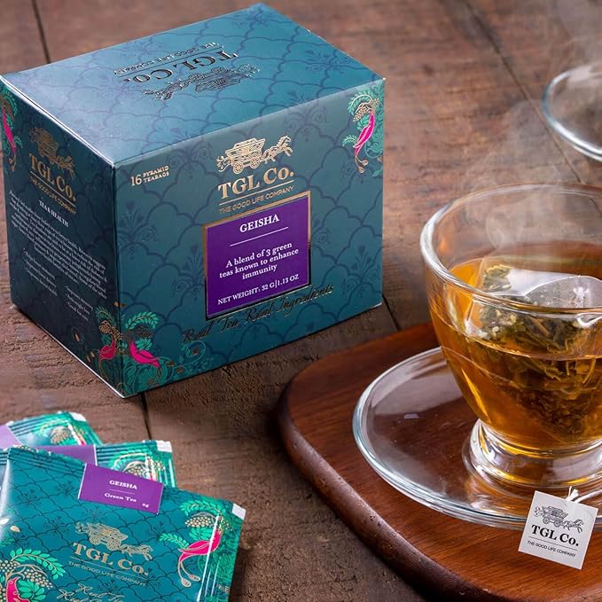 TGL Co. Green Tea | Sip it Hot or Iced | Soothes Digestion, Cleansing & Refreshing (Geisha tea)