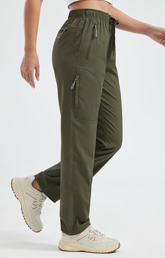 Libin Women's Hiking Pants Lightweight Quick Dry Cargo Pants Casual Safari Work Travel Clothes Petite/Regular/Tall
