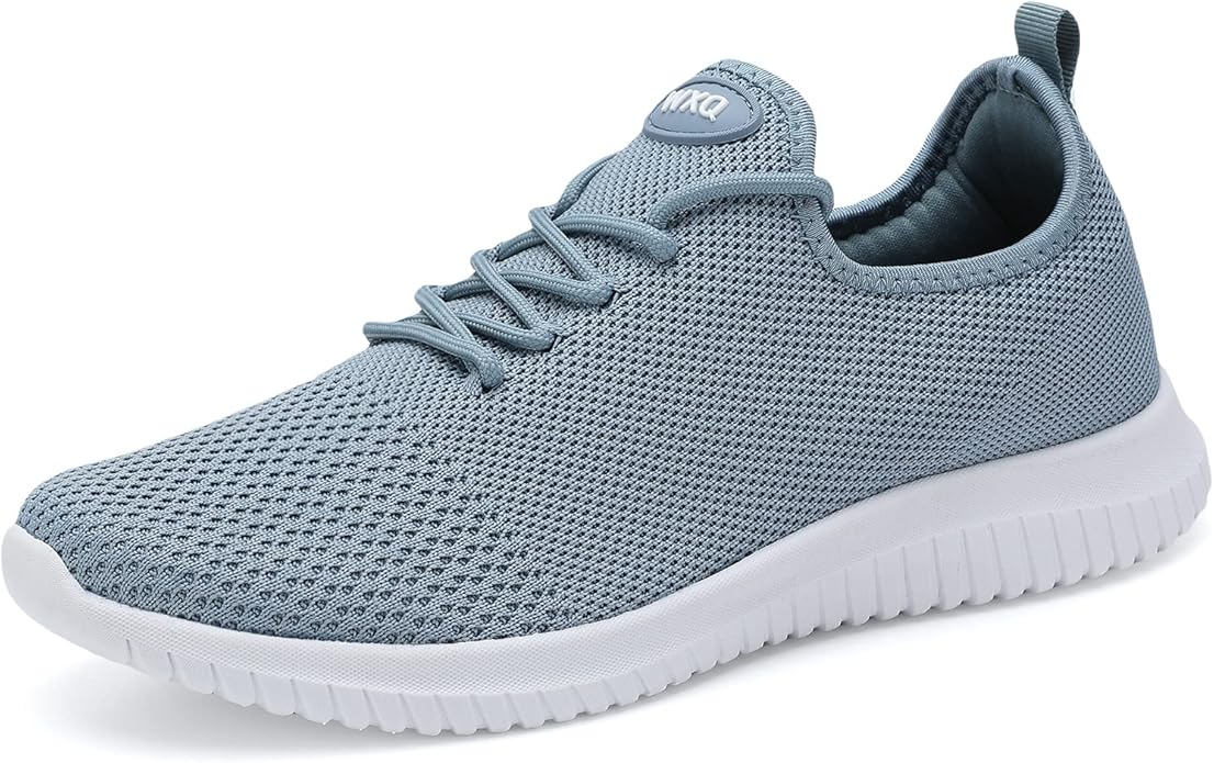 WXQ Men's Running Shoes Comfortable Lightweight Breathable Walking Shoes Mesh Workout Casual Sports Shoes