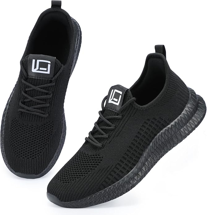 LCGJR Men's Running Shoes Ultra Lightweight Breathable Comfortable Walking Shoes Casual Fashion Sneakers Mesh Workout Shoes