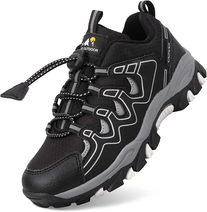 UOVO Boys Girls Kids Sneakers Hiking Running Outdoor Walking Tennis Shoes Waterproof Non Slip Fashion Sneakers(Little/Big Kids
