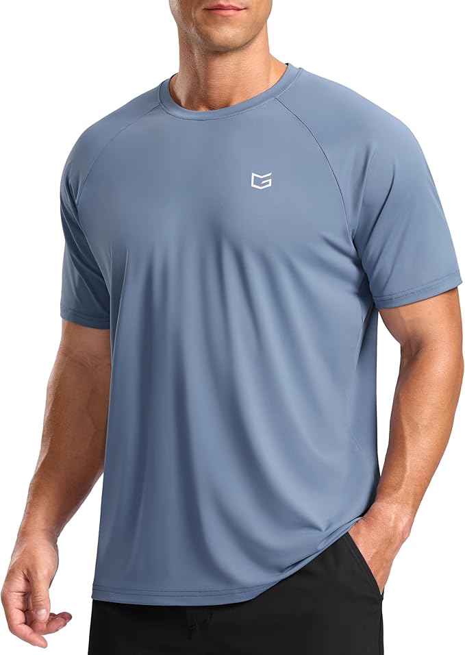 G Gradual Men's Workout Athletic T-Shirts Moisture Wicking Cooling Running Shirts Short Sleeve Performance Tee for Gym Tennis