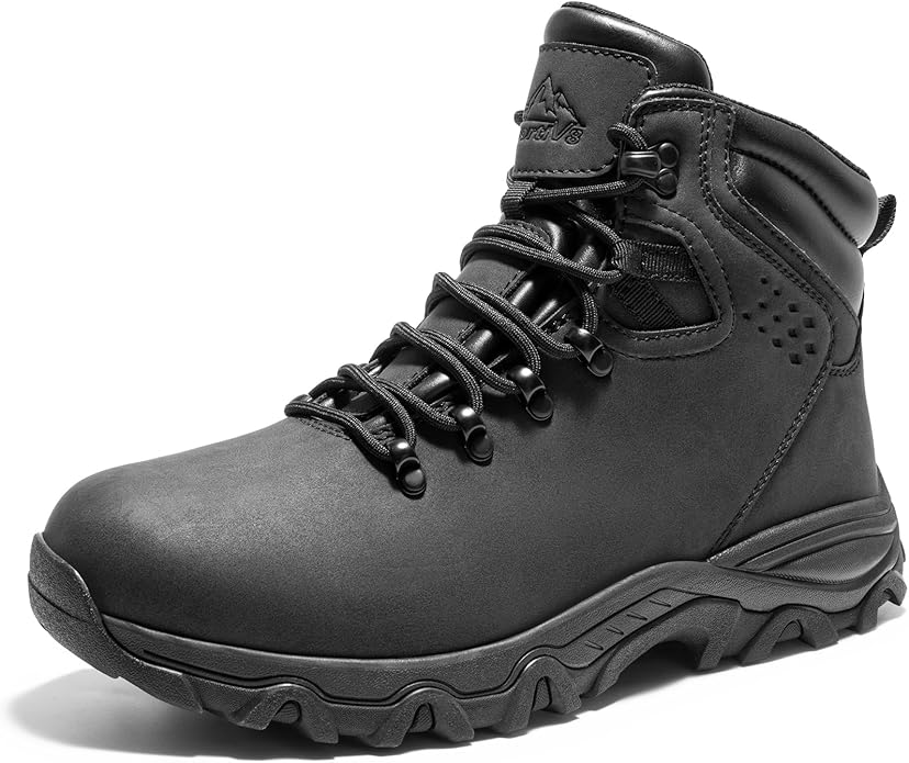 NORTIV 8 Mens Hiking Winter Snow Insulated Waterproof Outdoor Boots