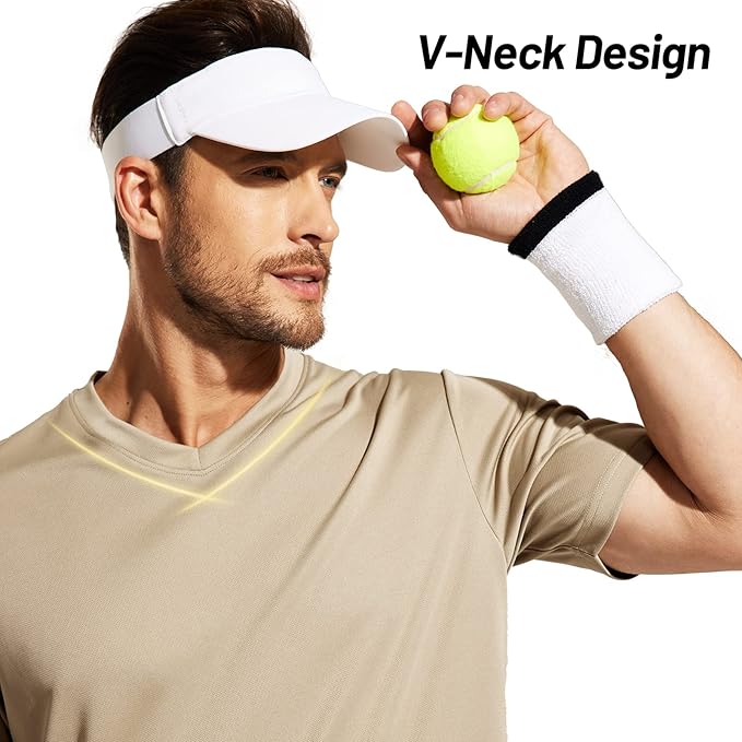 MIER Men's Quick Dry Workout Shirts Moisture Wicking Running Athletic Performance T-Shirts Recycled Polyester Top Tee