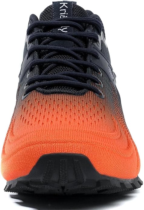 Kricely Men's Walking Shoes Breathable Lightweight Fashion Sneakers Non Slip Sport Gym Jogging Trail Running Shoes
